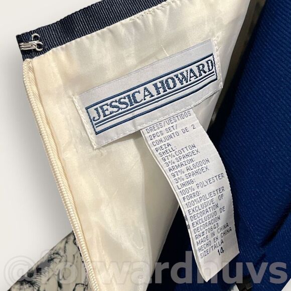 Jessica Howard Cotton Blend Dress Size 14 - Picture 7 of 12
